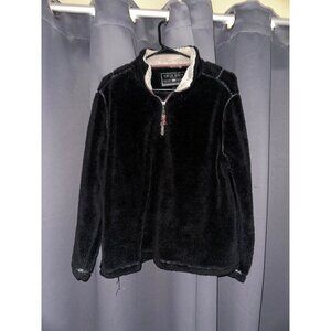 True grit kids black fleece pullover jacket youth large